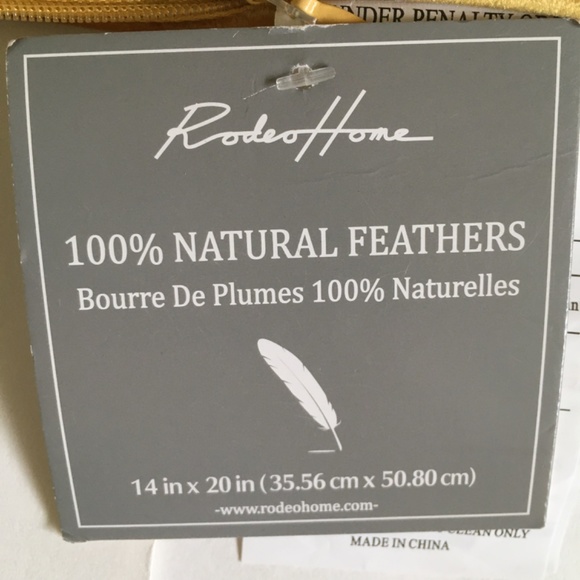 Rodeo Home decorative velvet pillowcase. 14in x 20in. NWT. - Picture 3 of 10